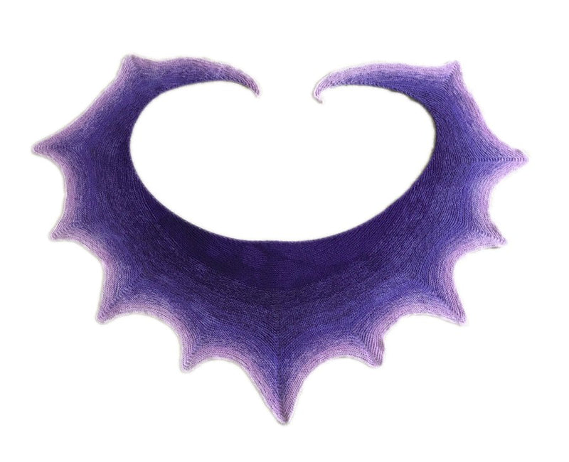 Farbvariante VIOLA mit einem fein abgestimmten Verlauf von hellem Flieder über satte Violettnuancen bis zu tiefem Purpur, handgefärbe Farbverlaufswolle Modal aus natürlichen Fasern – Modal Farbverlaufsgarn zum Verlieben.