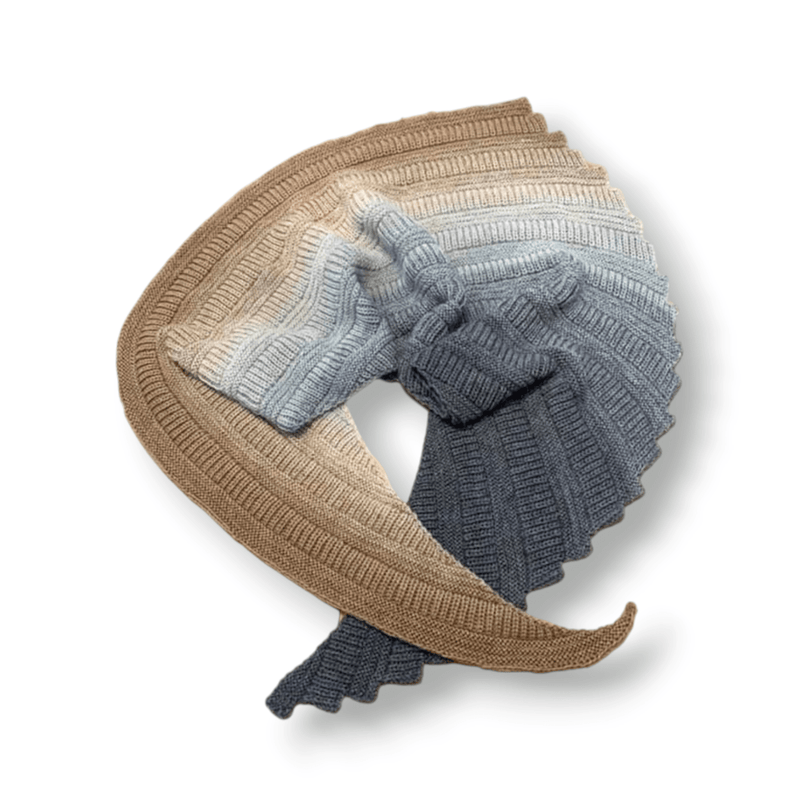 Farbvariante Everest mit elegantem Farbspiel von warmem Beige über kühles Hellgrau bis zu tiefem Anthrazit, handgefärbte Modal Farbverlaufswolle aus natürlichen Fasern – Modal Farbverlaufsgarn zum Verlieben.
