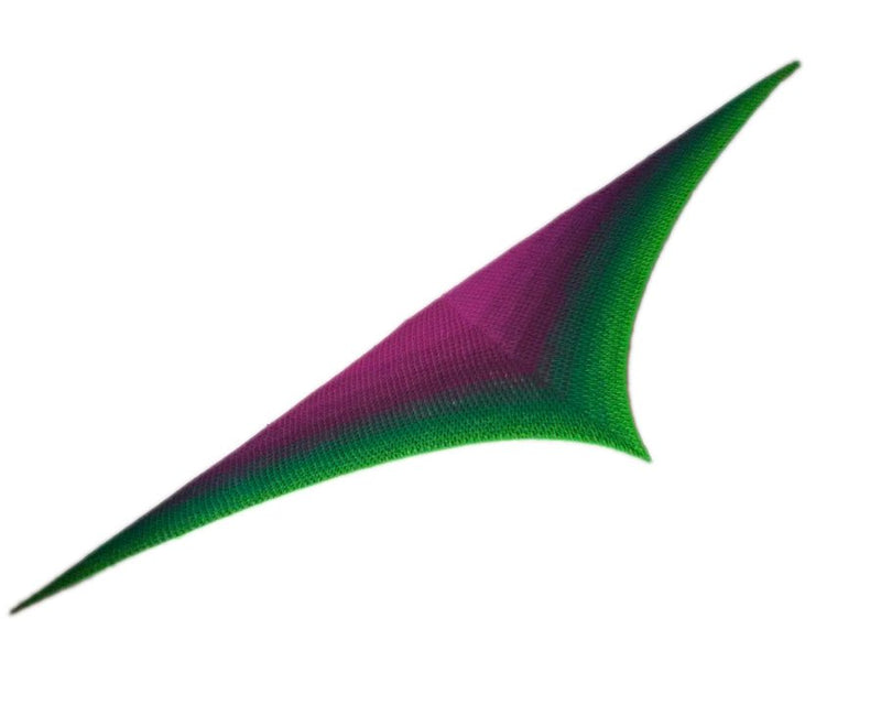 Farbvariante GLÜCKSKLEE mit fließendem Farbwechsel von intensivem Violett zu lebendigem Grün, handgefärbte Modal Farbverlaufswolle aus natürlichen Fasern – Modal Farbverlaufsgarn zum Verlieben.