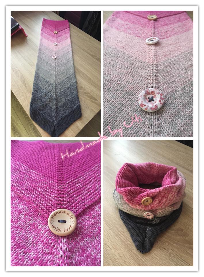 Farbvariante PINK ROBIN mit sanftem Verlauf von lebendigem Pink über zartes Rosa und dezentes Grau bis zu dunklem Anthrazit, handgefärbte Farbverlaufswolle Modal aus natürlichen Fasern – Modal Farbverlaufsgarn zum Verlieben.